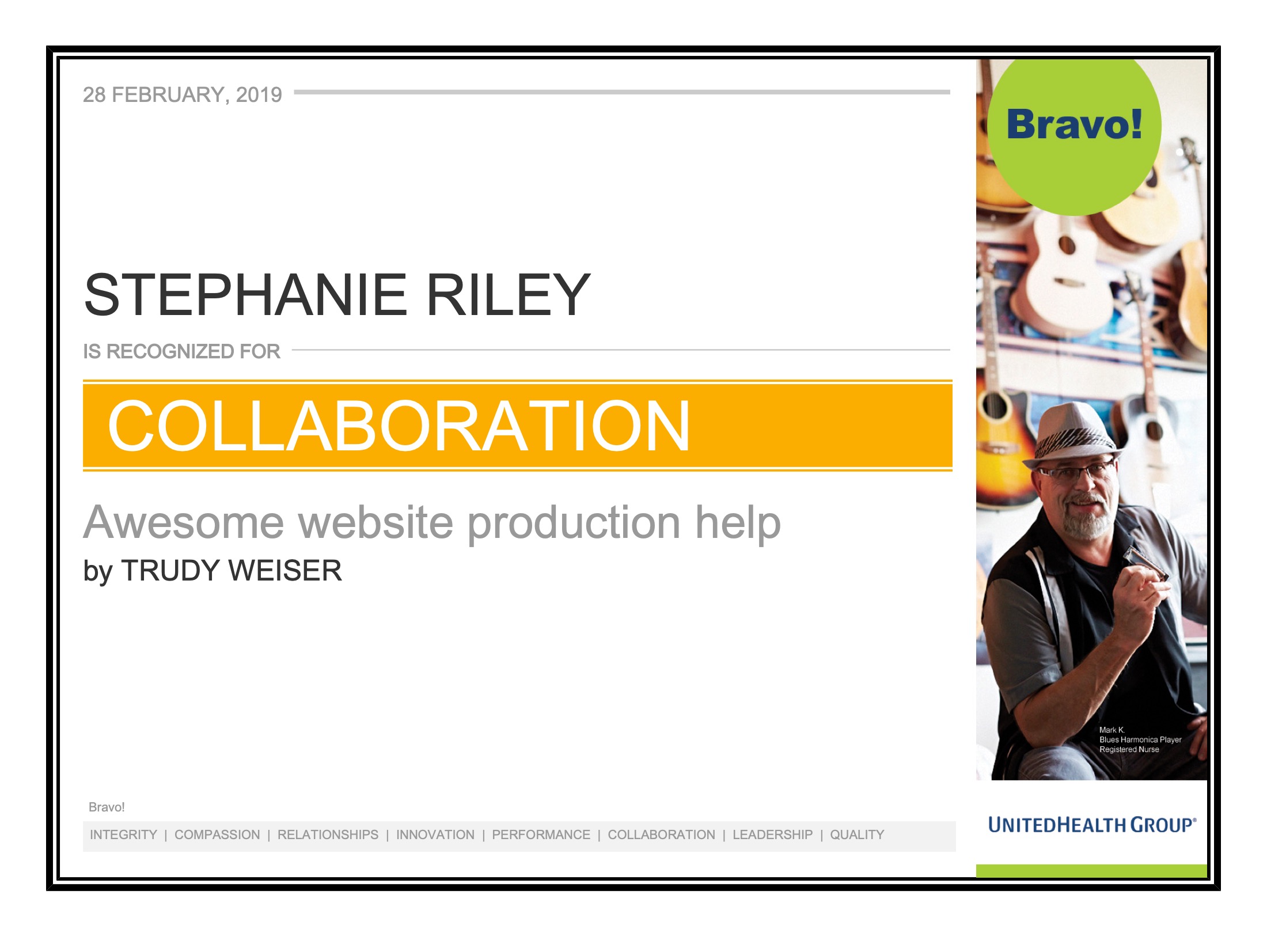 Collaboration Award
