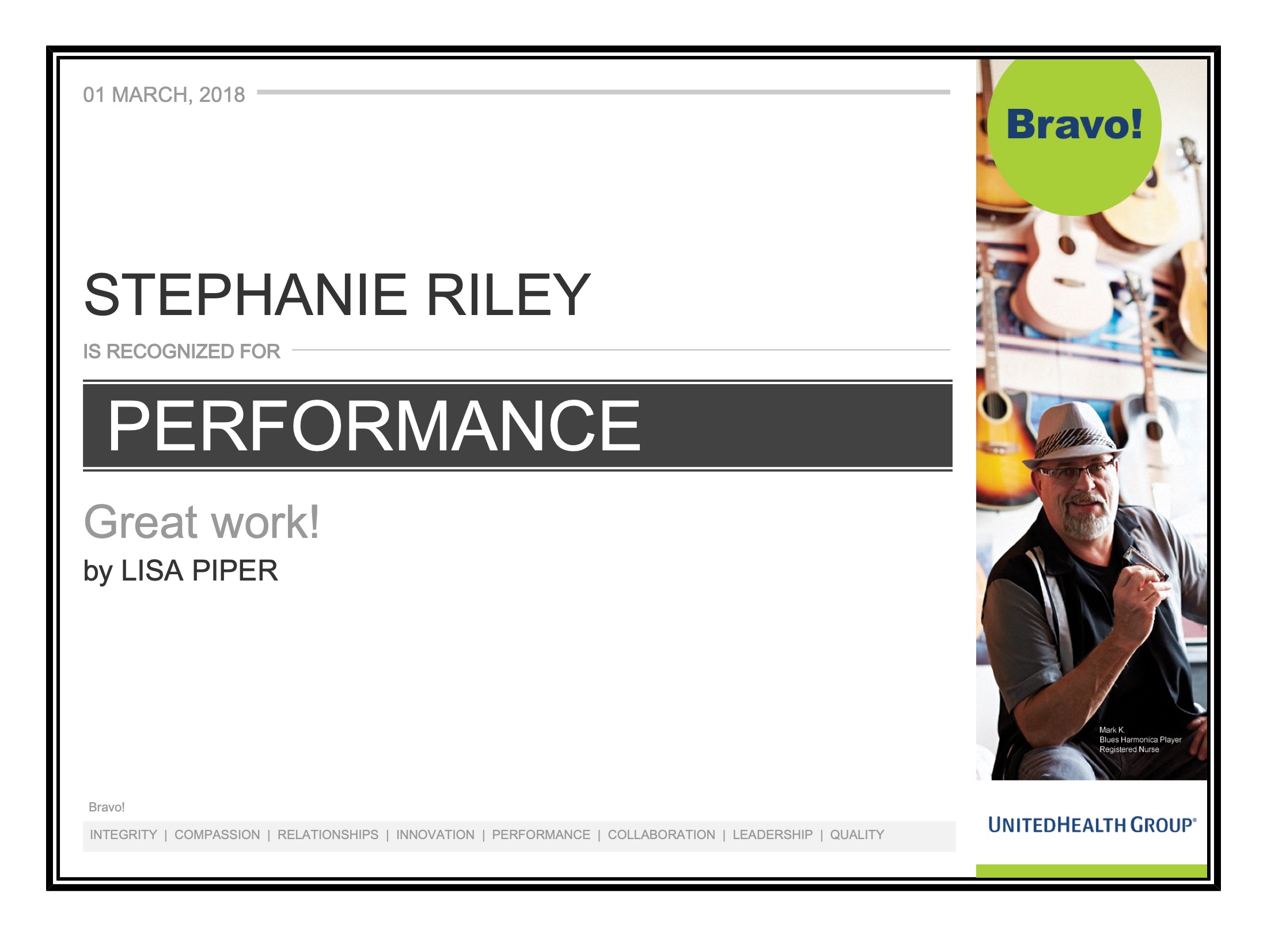 Performance Award