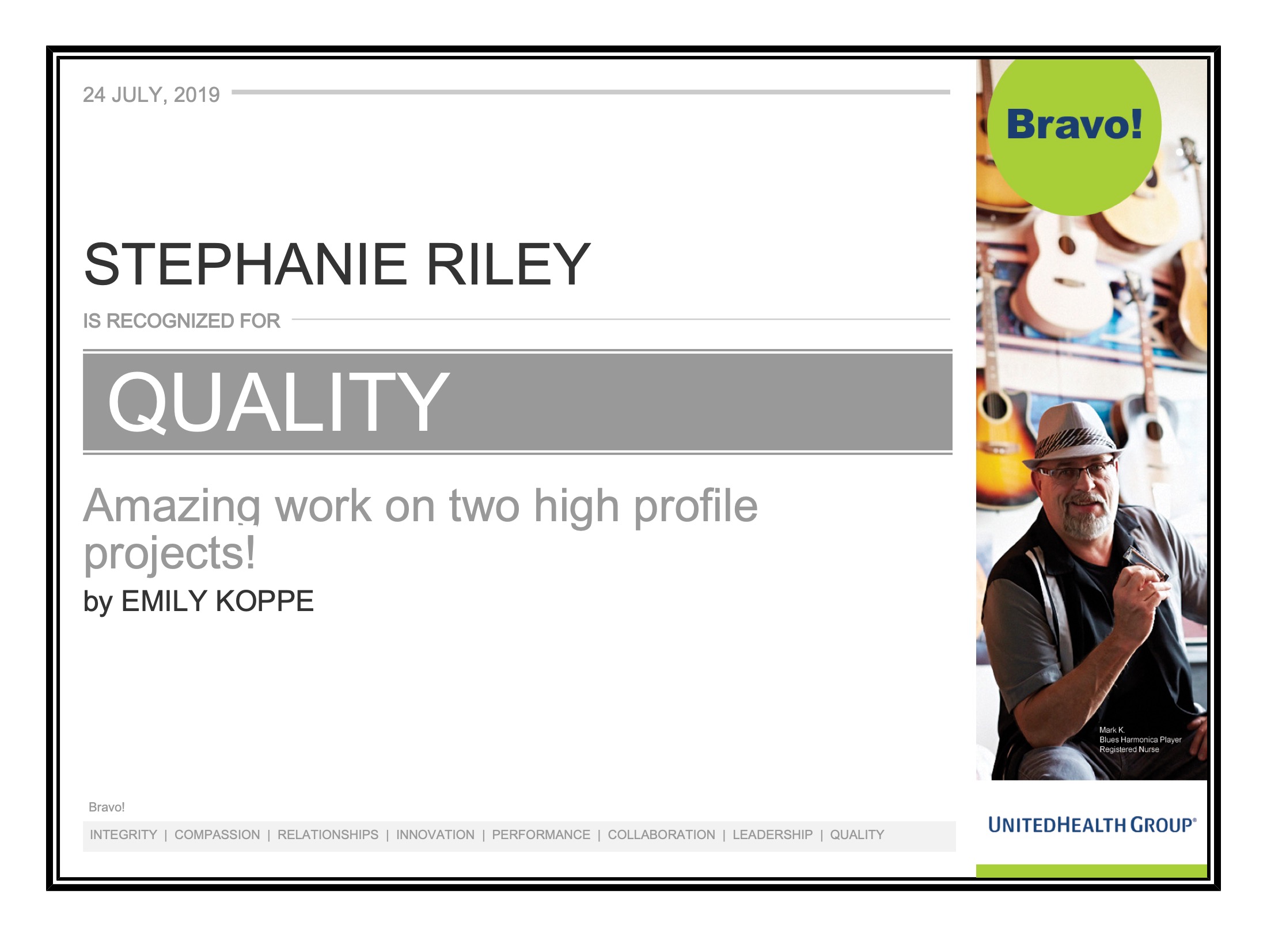 Quality Award