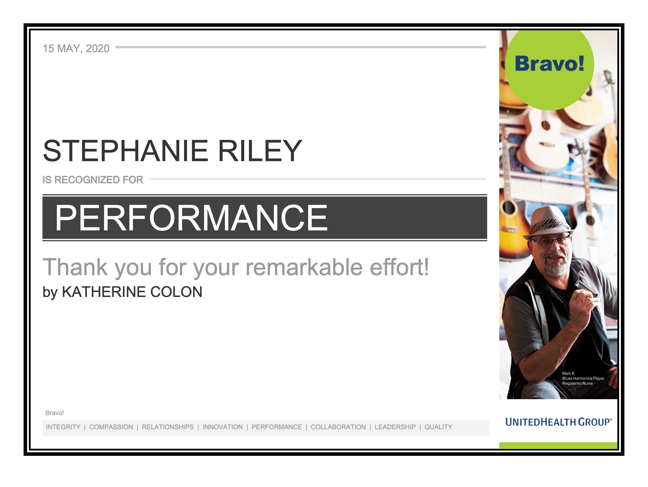 Performance Award